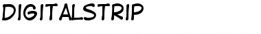 Download DigitalStrip Regular Font Title Preview