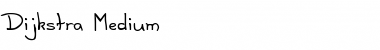 Download Dijkstra Medium Font Title Preview