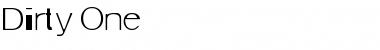 Download Dirty One Font Title Preview