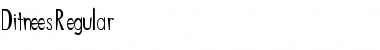 Download Ditnees Regular Font Title Preview