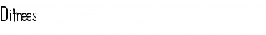 Download Ditnees Regular Font Title Preview