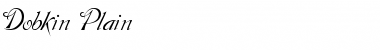 Download Dobkin Plain Font Title Preview