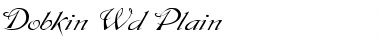 Download Dobkin Wd Plain Font Title Preview