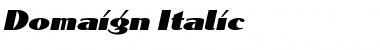 Download Domaign Italic Font Title Preview