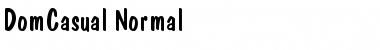 Download DomCasual Normal Font Title Preview