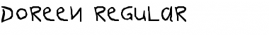 Download DOREEN Regular Font Title Preview