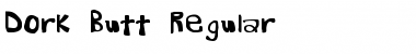 Download Dork Butt Regular Font Title Preview