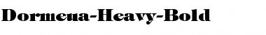 Download Dormeua-Heavy-Bold Regular Font Title Preview