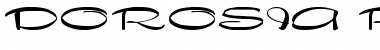 Download DOROSIA Regular Font Title Preview