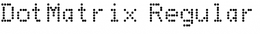 Download DotMatrix Regular Font Title Preview