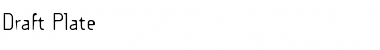 Download Draft Plate Regular Font Title Preview