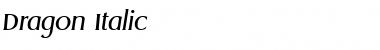 Download Dragon Italic Font Title Preview