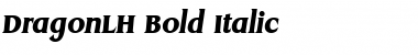Download DragonLH Bold Italic Font Title Preview