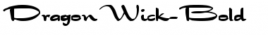 Download DragonWick-Bold Regular Font Title Preview