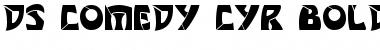 Download DS Comedy Cyr Bold Font Title Preview