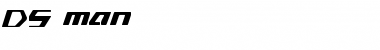 Download DS man Regular Font Title Preview
