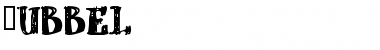 Download dUBBEL Regular Font Title Preview