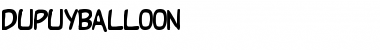 Download DupuyBALloon Regular Font Title Preview