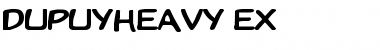Download DupuyHeavy Ex Regular Font Title Preview