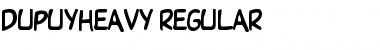 Download DupuyHeavy Regular Font Title Preview