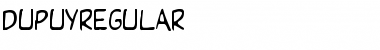 Download DupuyREGular Regular Font Title Preview