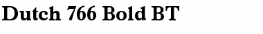 Download Dutch766 BT Bold Font Title Preview