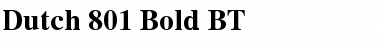 Download Dutch801 Rm BT Bold Font Title Preview