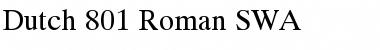 Download Dutch 801 SWA Roman Font Title Preview