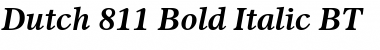 Download Dutch811 BT Bold Italic Font Title Preview