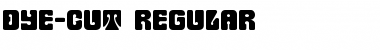 Download Dye-Cut Regular Font Title Preview
