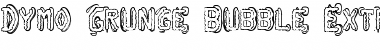 Download Dymo Grunge Bubble Extras Regular Font Title Preview