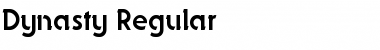 Download Dynasty Regular Font Title Preview