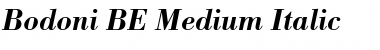 Download Bodoni BE ItalicBold Font Title Preview