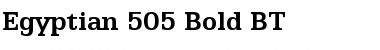 Download Egyptian505 BT Bold Font