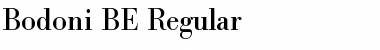 Download Bodoni BE Regular Font Title Preview