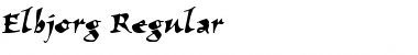 Download Elbjorg Regular Font Title Preview