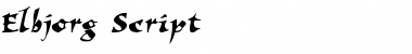Download Elbjorg Script Font Title Preview