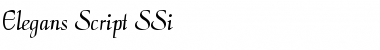 Download Elegans Script SSi Regular Font Title Preview