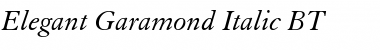 Download ElegaGarmnd BT Italic Font Title Preview