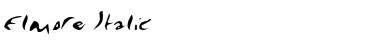 Download Elmore Italic Font Title Preview