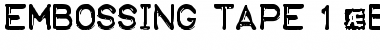 Download Embossing Tape 1 (BRK) Regular Font Title Preview