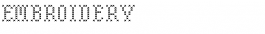 Download Embroidery Regular Font Title Preview
