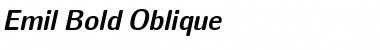 Download Emil Bold Oblique Font Title Preview