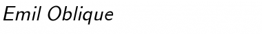 Download Emil Oblique Font Title Preview