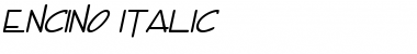Download Encino Italic Font Title Preview
