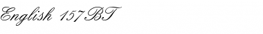 Download English157 BT Regular Font Title Preview