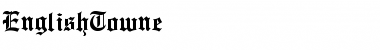 Download EnglishTowne Regular Font Title Preview