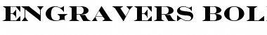 Download Engravers Bold Regular Font Title Preview