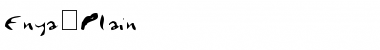 Download Enya Plain Font Title Preview