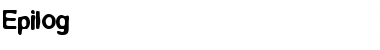 Download Epilog Normal Font Title Preview